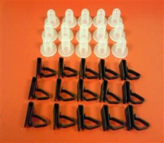 Picture of DOORTRIM FIXING CLIP SET 1 SIDE(15 MALE + 15 FEMALE)(JPS879K)