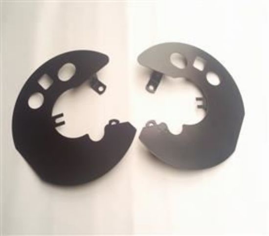 Picture of BRAKE DISC DUST SHIELDS PAIR TR6 S/STEEL BLACK(307226-7SSB)