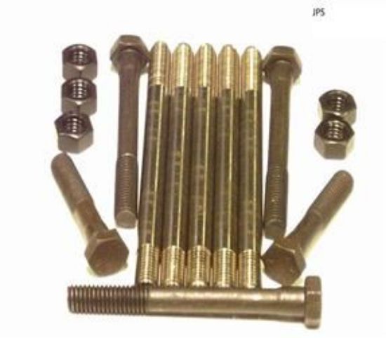 Picture of CYLINDER HEAD STUDS/BOLTS AND NUT KIT TR7/DOL 1850(NICKEL PLATED STUDS)(JPT104)