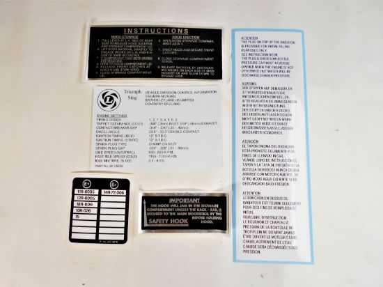 Picture of INFORMATION LABEL SET(JPS977)