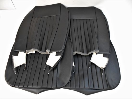 Picture of FRONT SEAT COVER KIT BLACK 2LITRE MK2(JPV911/3)