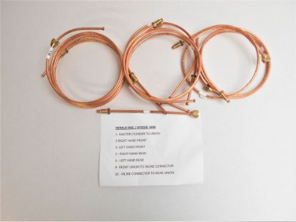 Picture of COPPER BRAKE PIPE SET  HERALD DISC BRAKES/VIT1600  RIGHT HAND DRIVE(JPH414)