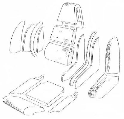 Picture of SEAT FOAM KIT GT6+ HIGH BACK SEATS(SPECIAL ORDER ONLY)(JPG908/3)