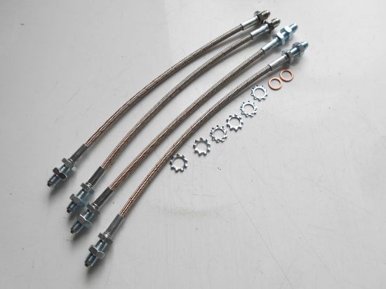 Picture of BRAKE HOSE KIT BRAIDED STAINLESS MK1(JPG416/1)