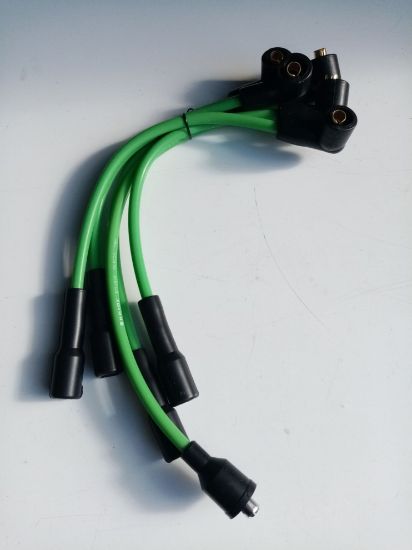 Picture of PLUG LEAD SET 7mm DOUBLE SILICONE GREEN 4 CYL(GHT152G)